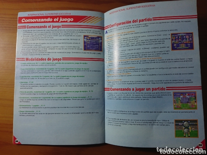 Manual International Superstar Soccer 64 Konam Buy Other Articles Made Of Paper At Todocoleccion