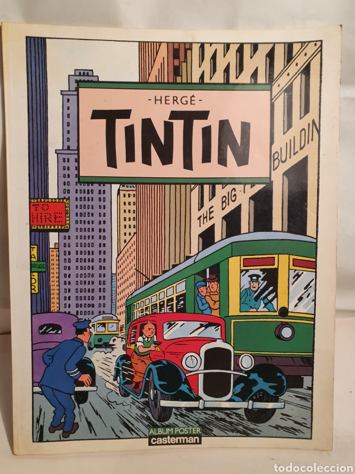 vintage poster for casterman albums tintin