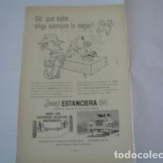 Coleccionismo Papel Varios: JEEP ESTANCIERA INDUSTRIA KAISER ARGENTINA PUBLICIDAD 1964. Lote 340045013