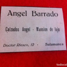 Coleccionismo Papel Varios: ANUNCIO DE LA VIDA GRÁFICA ESPAÑOLA. 1929. ANGEL BARRADO. CALZADOS ANGEL. SALAMANCA. Lote 341037148