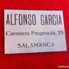 Coleccionismo Papel Varios: ANUNCIO DE LA VIDA GRÁFICA ESPAÑOLA. 1929. ALFONSO GARCÍA. CRTA. FREGENEDA. SALAMANCA. Lote 341041733