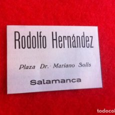 Coleccionismo Papel Varios: ANUNCIO DE LA VIDA GRÁFICA ESPAÑOLA. 1929. RODOLFO HERNÁNDEZ. PLAZA MARIANO SOLIS. SALAMANCA. Lote 341048408