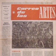 Coleccionismo Papel Varios: CORREO DE LAS ARTES 14. 1959. APELES MILLONARIO, CARNAVAL. BARCELONA. 45X32 CM. 8 PÁGINAS.. Lote 356967750