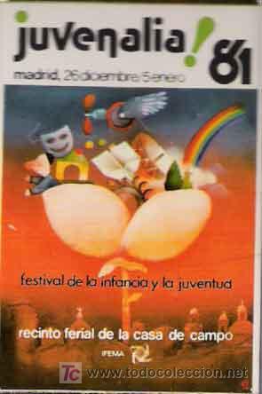 Pegatinas de colecci&oacute;n: Pegatina Juvenalia 81. Festival de la Infancia y la Juventud - Madrid, 1981