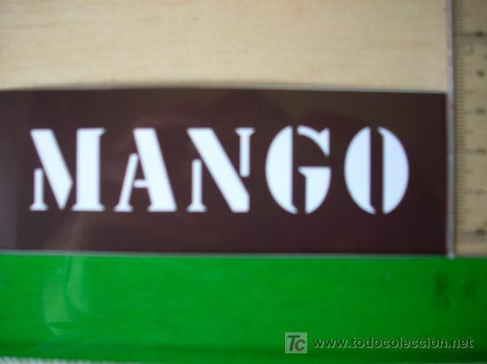 Pegatinas de colecci&oacute;n: PEGATINA DE MARCA DE ROPA. MANGO. ESCALA EN CM. - Foto 1