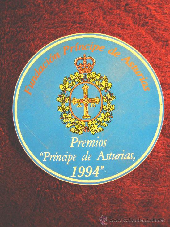 Autocolantes de cole&ccedil;&atilde;o: PEGATINA COLABORADOR PREMIOS PRINCIPE DE ASTURIAS, 1994. DIAMETRO 10 CMS.