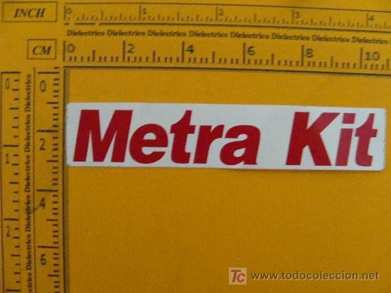 Collection stickers: PEGATINA: COCHES - MOTOS. METRA KIT. A&Ntilde;OS 80. PERFECTA.