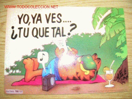 Pegatinas de colecci&oacute;n: PEGATINA GARFIELD. - Foto 1