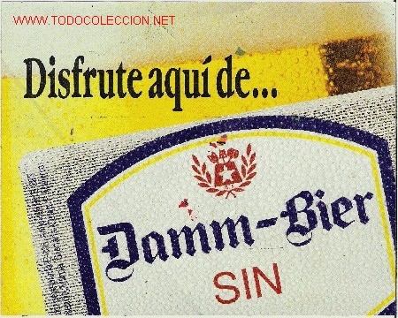 Adesivi di collezione: DAMM - BIER ( ADESIVO GRANDE )