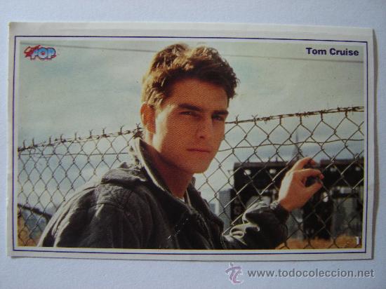 Pegatinas de colecci&oacute;n: PEGATINA DE TOM CRUISE DE LOS A&Ntilde;OS 80 DE LA REVISTA SUPER POP