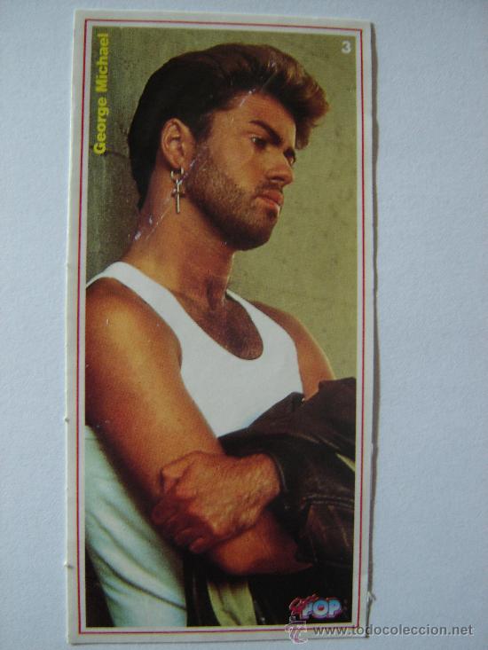 Pegatinas de colecci&oacute;n: PEGATINA DE GEORGE MICHAEL DE LOS A&Ntilde;OS 80 DE LA REVISTA SUPER POP