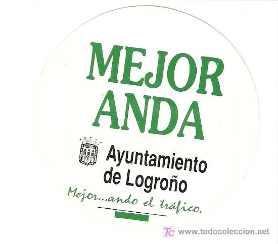 Pegatinas de colecci&oacute;n: PEGATINA - MEJOR ANDA - LOGRO&Ntilde;O - LA RIOJA