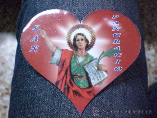 Pegatinas de colecci&oacute;n: Pegatina corazon San Pancracio Santos