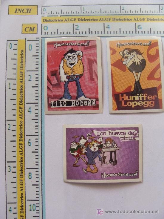 Pegatinas de colecci&oacute;n: 3 PEGATINAS DE HUEVOS DORITOS. HUEVO CARTOON. MATUTANO.