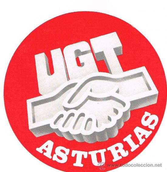 Pegatinas de colecci&oacute;n: PEGATINA / ADHESIVO DE U.G.T DE ASTURIAS