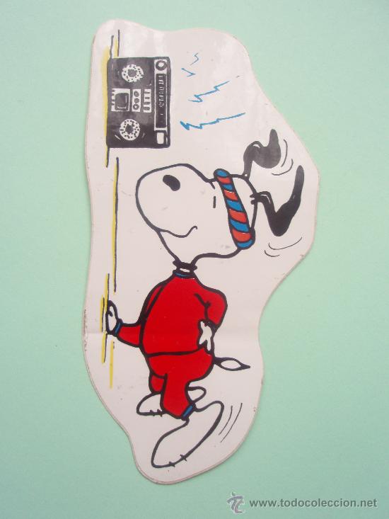 Pegatinas de colecci&oacute;n: Pegatina del Snoopy Haciendo Aerobic