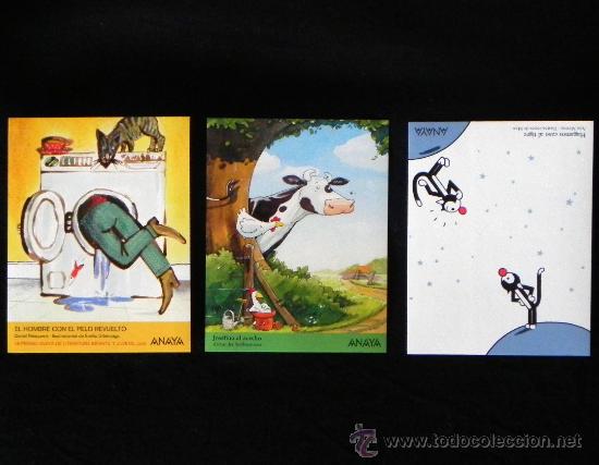Autocollants de collection: LOTE DE 3 PEGATINAS - PUBLICIDAD ANAYA -- PEGATINA -- M&Aacute;S EN VENTA