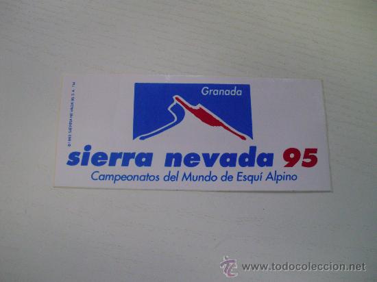 Pegatinas de colecci&oacute;n: PEGATINA CAMPEONATOS DEL MUNDO DE ESQUI ALPINO - SIERRA NEVADA 95 - GRANADA