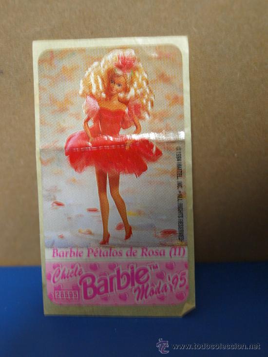 Pegatinas de colecci&oacute;n: PEGATINA BARBIE P&Eacute;TALOS DE ROSA I MODA 95 MUY DIF&Iacute;CIL.