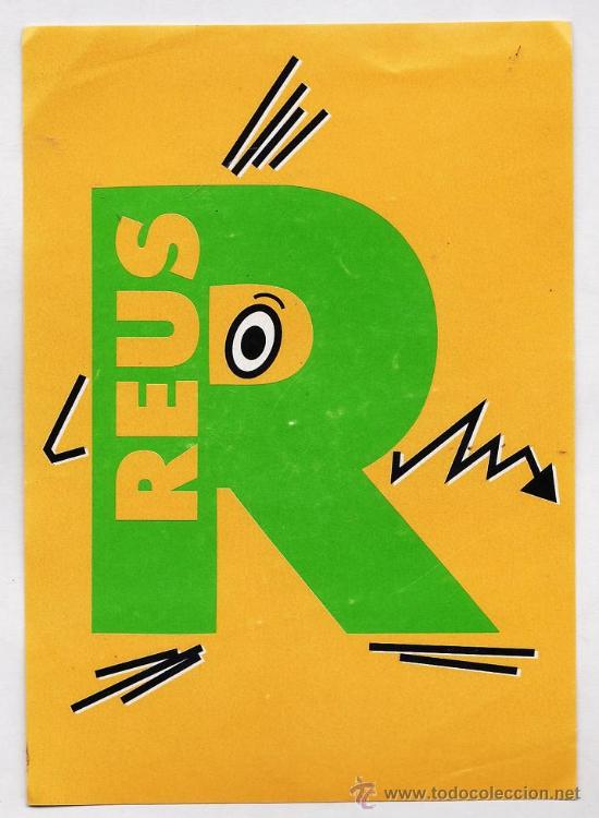 Collection stickers: adhesivo / pegatina - reus - campa&ntilde;a promocional - a&ntilde;os 70