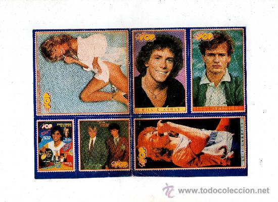 Pegatinas de colecci&oacute;n: (M-ALB) PEGATINAS CANTANTES - SUPER POP , 22'5 X 16 CM, SE&Ntilde;ALES DE USO