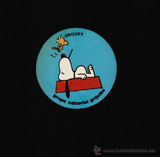 Pegatinas de colecci&oacute;n: SNOOPY - PEGATINAS PUBLICITARIAS GRIJALBO