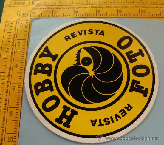 Autocollants de collection: PEGATINA DE PRENSA / PERI&Oacute;DICOS. REVISTA HOBBY FOTO. FOTOGRAF&Iacute;A. A&Ntilde;OS 80.