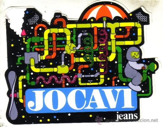 Pegatinas de colecci&oacute;n: PEGATINA DE PUBLICIDAD DE JOCAVI JEANS