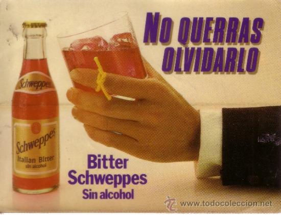 Pegatinas de colecci&oacute;n: PEGATINA PUBLICIDAD DE BITTER SCHWPPES