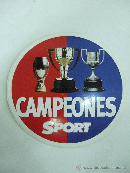 Pegatinas de colecci&oacute;n: PEGATINA - BARCELONA - BAR&Ccedil;A - CAMPEONES - SACADA POR EL DIARIO SPORT - 98