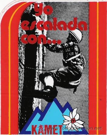 Pegatinas de colecci&oacute;n: PEGATINA - YO ESCALADA CON ... KAMET - Foto 1