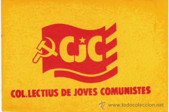 Adesivi di collezione: PEGATINA POLITICA - CJC - COL.LECTIUS DE JOVES COMUNISTES