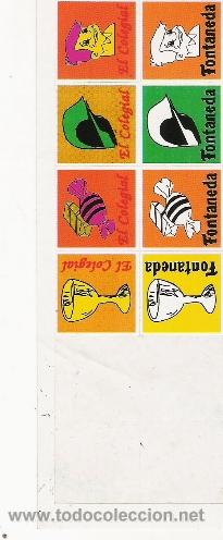 Adesivi di collezione: PEQUE&Ntilde;AS  PEGATINAS - 4 FONTANEDA Y 4 EL COLEGIAL