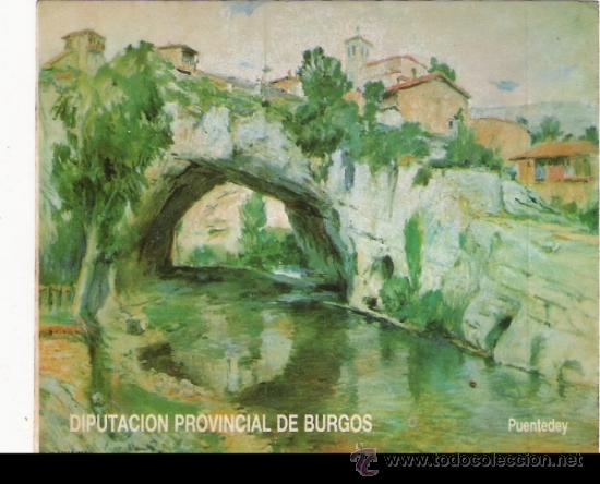 Pegatinas de colecci&oacute;n: PEGATINA - PUENTEDEY - PINTORES BURGALESES - MARCELINO SANTAMARIA - DIPUTACION PROVINCIAL DE BURGOS