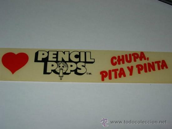 Pegatinas de colecci&oacute;n: PEGATINA  de pencil pops. chupa , pita  y pinta