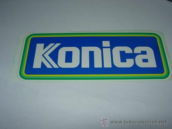 Pegatinas de colecci&oacute;n: PEGATINA  DE   KONICA. CAMRAS DE FOTO. MATREIA FOTOGRAFICO