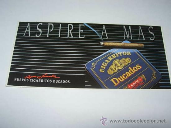Pegatinas de colecci&oacute;n: PEGATINA  DE CIGARRILLOS  DUCADOS
