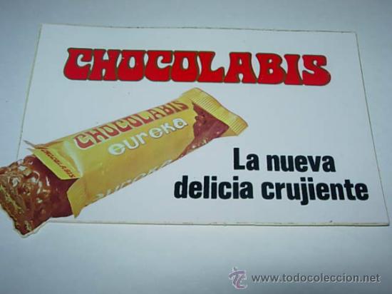 Pegatinas de colecci&oacute;n: PEGATINA  DE CHOCOLABIS EUREKA - Foto 1