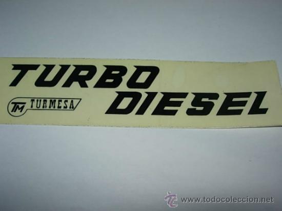 Adesivi di collezione: PEGATINA  DE  TURBO DIESEL