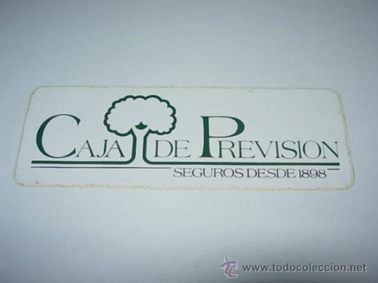 Pegatinas de colecci&oacute;n: PEGATINA  DE  CAJA DE PREVISION - Foto 1