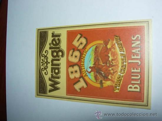 Autocollants de collection: PEGATINA  DE  WRANGLER  1865 BLUE JEANS
