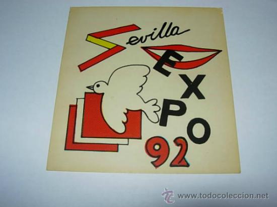 Autocollants de collection: PEGATINA  DE  LA  EXPO 92 DE SEVILLA