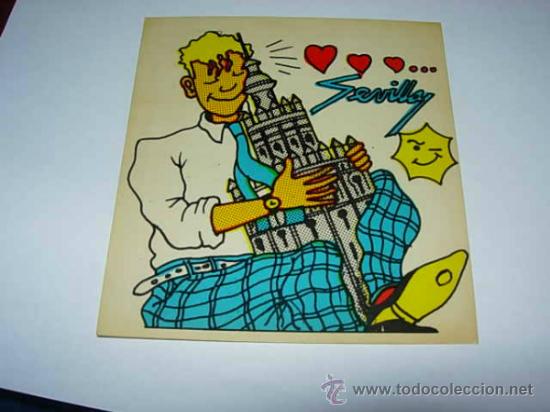 Autocollants de collection: PEGATINA  DE  LA  EXPO 92 DE SEVILLA