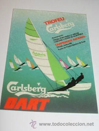 Autocollants de collection: PEQUE&Ntilde;A PEGATINA  DE  CARLSBERG  . A&Ntilde;O 86