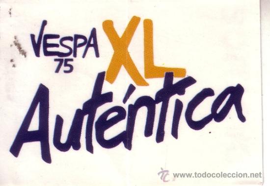 Pegatinas de colecci&oacute;n: PEGATINA BOLLYMARCAS DE BOLLYCAO - VESPA 75 XL - AUTENTICA