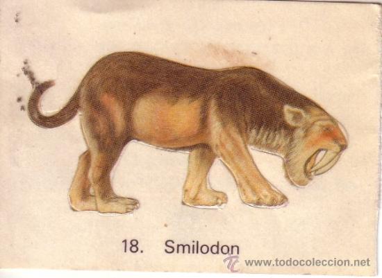 Pegatinas de colecci&oacute;n: PEGATINA DE LA COLECCION GRANDES ANIMALES DE LA PREHISTORIA  N&ordm; 18 - MADALENAS ORTIZ
