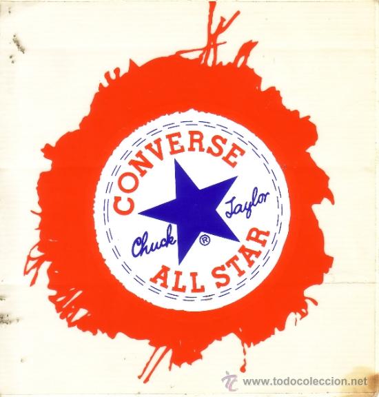 Pegatinas de colecci&oacute;n: PEGATINA PUBLICIDAD DE CONVERSE ALL STAR - CHUCK TAYLOR
