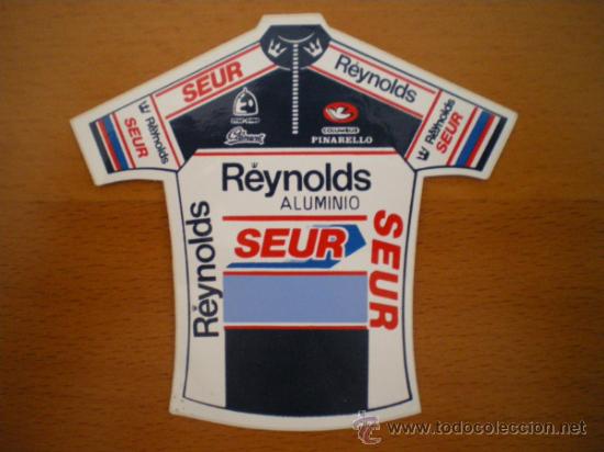 Pegatinas de colecci&oacute;n: PEGATINA CICLISMO. MAILLOT REYNOLDS A&Ntilde;OS 80