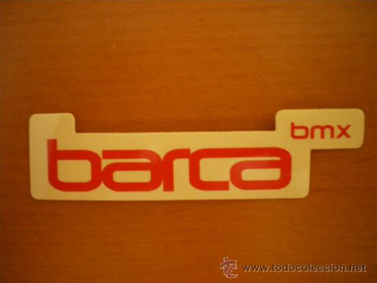 Pegatinas de colecci&oacute;n: PEGATINA CICLISMO BARCA BMX. COLOR ROJO