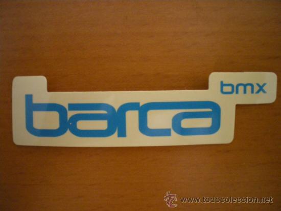 Pegatinas de colecci&oacute;n: PEGATINA CICLISMO BARCA BMX. COLOR AZUL